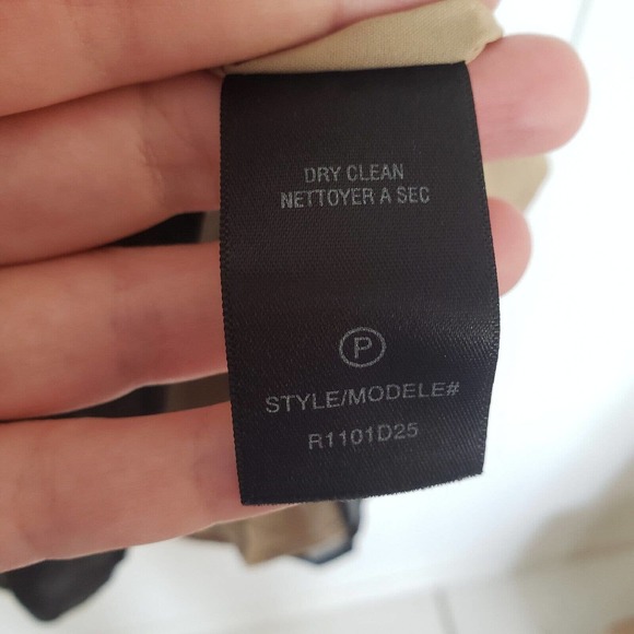 Robert Rodriguez Black Silk Lace Strapless Pleated Dress Size 8 Medium V Neck - Picture 5 of 10